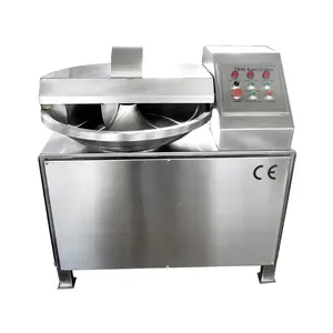 Factory Price Bowl Cutter Machine Meat Processing Machinery Handheld Meat Chopper 6 Curved Blades