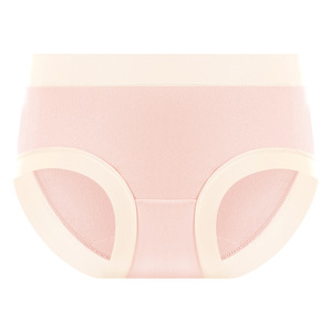 Culottes quotidiennes sans coutures respirantes en modal effet push-up 40S taille mi-haute color block pour filles, support OEM - Product Image 5