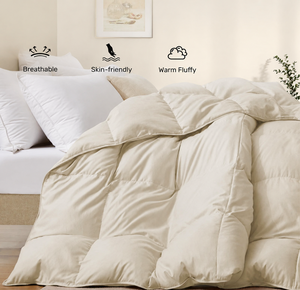 Couette en duvet de canard California King Size, couette toutes saisons avec housse douce anti-duvet, certifiée <span class=keywords><strong>RDS</strong></span> et OEKO-TEX - Product Image 2