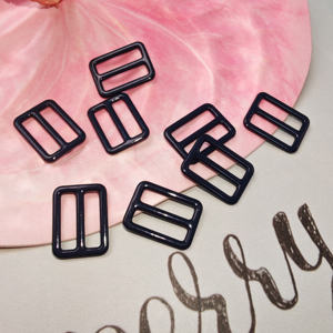Haute qualité noir blanc couleur métal soutien-gorge crochets anneaux curseurs en gros Stock pour maillots de bain sous-vêtements accessoire de haute qualité - Product Image 3