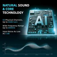 Flysound Chine – Appareil auditif binaural RIC OTC à conduction aérienne, rechargeable, étanche IP68, 50 canaux, réduction adaptative du bruit