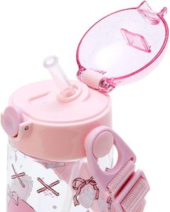 ขวดน้ำพลาสติกปลอดสาร BPA เป็นมิตรกับสิ่งแวดล้อม ลายการ์ตูนน่ารัก พร้อมสายสะพายสำหรับผู้ใหญ่ เคลือบป้องกันการกัดกร่อน ดื่มได้โดยตรง เหมาะสำหรับโรงเรียน - Product Image 2