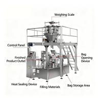 Ligne d'emballage automatique de remplissage et de scellage à prix direct d'usine YH, avec purge d'azote, pour sachets préformés de chips