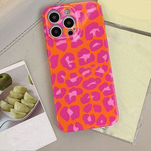 <span class=keywords><strong>Cover</strong></span> per Cellulare in PC Rigido con Stampa Fotografica Leopardata Arancione e Rosa per <span class=keywords><strong>iPhone</strong></span> 8 X Xr Xs 11 12 13 14 15 16 17 Pro Max - Product Image 1