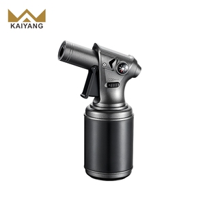 Encendedor de antorcha con brújula, mini, <span class=keywords><strong>a</strong></span> prueba de viento, llama de chorro, recargable con butano, ventana visible, para camping al aire libre, encendedor de cigarros y moxibustión - Product Image 2