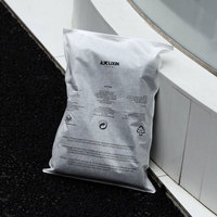 Sacs refermables en PE avec papier kraft et logo personnalisé imprimé en sérigraphie pour l'emballage de vêtements, de chaussettes et de textiles