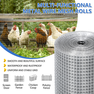 Rollo de Malla Metálica Galvanizada de Alta Calidad 19GA con Aberturas de 1/2 pulgada, 48x100, para Jaulas de Animales, Envío Rápido, MOQ Bajo - Product Image 4