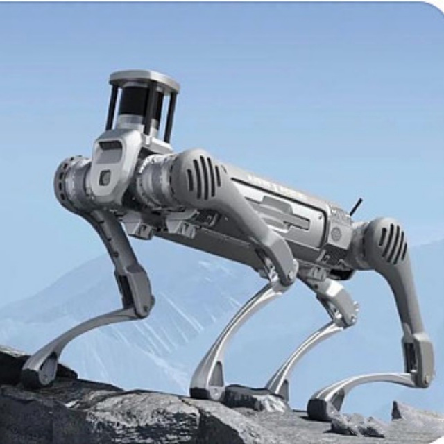 Bionic Intelligent Metal Rubber Robot Dog LCD Display Human-computer Interaction Quadruped Technology Smart Programmable MP3