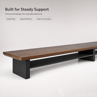 Étagère de bureau en bois écologique, support d'écran pour ordinateur, gain de place