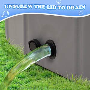 Piscine pour chiens en plastique Baignoire pliable pour animaux de compagnie Piscine extérieure portable pour piscine pour chiens en plastique - Product Image 6