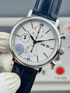 Montres mécaniques à prix réduit avec un design tendance, fonction calendrier de haute qualité, bracelet bleu - Product Image 2