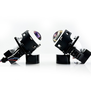 Para <span class=keywords><strong>BMW</strong></span> para Honda accesorios de coche 3 pulgadas cuadrado Bi-LED proyector lente faro lente ópticamente transparente 12V 6000K Color Temp New Co - Product Image 3