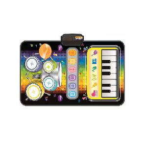 2 In 1 Electronic Piano <span class=keywords><strong>Jazz</strong></span> Drum Music Rhythm Play Carpet Dancing Music Keyboard Playmat - Product Image 1