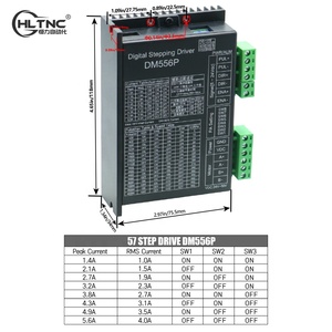 Hltnc thấp noiselow hai giai đoạn kỹ thuật số trình điều khiển bước DC điều khiển động cơ dm556 cho nema23 57 động cơ cho CNC Router - Product Image 2