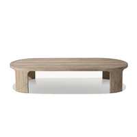 Salon de jardin de luxe moderne en bois avec coussins épais et tissu résistant aux intempéries – Fabrication OEM
