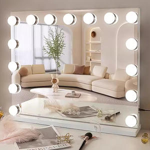 15 ampoules Smart Touch forme carrée 3 couleurs miroir lumineux brillant diamant cristal miroir Hollywood maquillage miroir avec lumières - Product Image 2