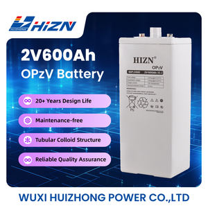Стационарная трубчатая аккумуляторная батарея OPZV 2В 600Ач, гелевая VRLA батарея для солнечных систем, ИБП и телекоммуникаций, срок службы более 20 лет - Product Image 1