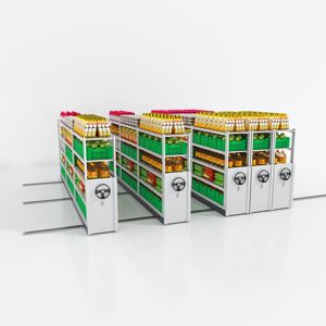 Système de support de stockage mobile en acier mobile Rayonnage mobile électrique pour système de stockage de palettes - Product Image 6