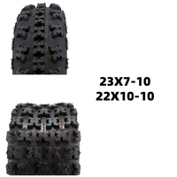 Pneu tout-terrain tubeless 23X7-10 22X10-10 résistant à l'usure pour VTT, UTV, buggy de plage et accessoires