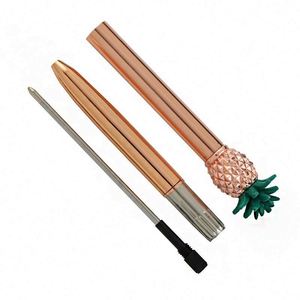 Wholesale High Quality 1.0MM Metal Design Pineapple Shaped Ballpoint <b>Pen</b> Customizable Logo Promotional <b>Pens</b> for Creative Gifts - Product Image 2