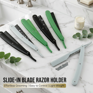 IKZARSA Rasoir jetable à lame coulissante, manche en plastique ABS, lame en acier inoxydable, pour le soin du visage, usage professionnel, léger - Product Image 1