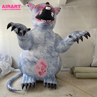 Souris gonflable décorative pour activités de plein air, mascotte animale gonflable personnalisée pour exposition