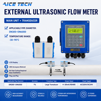 RC-2000B Wall Mounted Ultrasonic Flow Meter Transit Time Digital Flowmeter 4-20mA RS485 1 Percent Accuracy