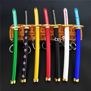 Roronoa Zoro épée porte-clés Anime jouet boucle avec porte-outil fourreau <span class=keywords><strong>Katana</strong></span> <span class=keywords><strong>Sabre</strong></span> voiture porte-clés 1 pièce cadeau - Product Image 3