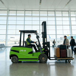 Chariot élévateur électrique mini tout-terrain 3,5 tonnes à batterie lithium-ion, idéal pour le transbordement – Meilleures ventes - Product Image 3