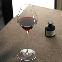 Ensemble de verres à vin en cristal sans plomb, ultra-fins, à pied haut, design de luxe, faits à la main, transparents comme des nuages, 355ml/470ml/698ml pour hôtels