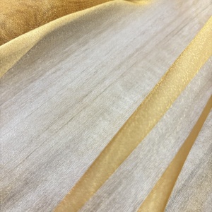 Produttore 30gsm morbido poliestere lucido seta crêpe Georgette Chiffon tessuto Organza tessuto Plain Pattern per la realizzazione di abiti - Product Image 4