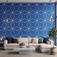 Panneau mural décoratif moderne pour salle de podcast, home cinéma, bureau et décoration intérieure moderne, autocollants muraux en feutre
