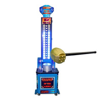 LIFUN Machine de jeu d'arcade populaire pour adultes, jeu de frappe au marteau, à monnayeur, King of Hammer Sports Arcade Big Punch Redemption