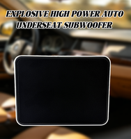 Subwoofer actif fin de 7 pouces à installer sous le siège, 200W, bobine simple en aluminium, haut-parleur de basses mono pour voiture, apparence personnalisée, vente en gros