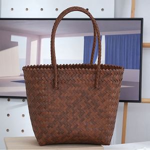 <span class=keywords><strong>Borse</strong></span> a tracolla con manico in tessuto finto portatile di bambù - Product Image 1