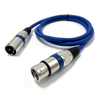 Cable de Audio XLR de 3 Pines Macho-Hembra de Longitud Personalizada con Blindaje Trenzado para Micrófono de Cine en Casa y Mezclador (Opciones de 1m-50m)