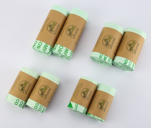 Custom Biodegradable <b>Compostable</b> Ecofriendly Disposable Offset Printed Flat <b>Bag</b> Garbage Trash <b>Bags</b> with HDPE/LDPE Material - Product Image 5