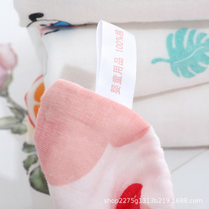 Toalla de Gasa para Bebé Qidou, 25x50 cm, con Estampado de Dibujos Animados, Paño de Algodón para Bebés - Product Image 3