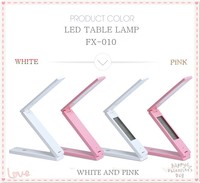 Lampe de table pliable écologique avec variateur d'intensité, flexible, carrée, pour lecture, avec réveil USB