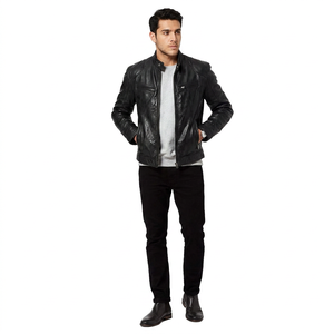 Factory Price Direct Sale Fashion Men's Clothing <b>Winter</b> Warm Outdoor PK High Quality Vintage <b>Leather</b> <b>Jacket</b> for Men - Product Image 1