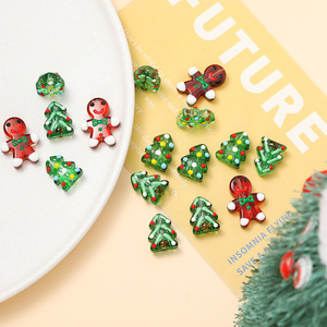 Crystal Christmas Beaded Charm Loose Beads For Diy Ornaments Hanging <b>Decorations</b> Festival Accessories - Product Image 3