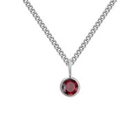 Collier de luxe EMANCO en zircon pierre de naissance pour femme, pendentif minimaliste en acier inoxydable or/argent, idéal pour le quotidien et le dropshipping de bijoux