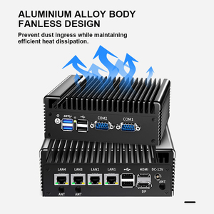 Nueva Computadora Integrada Intel Celeron J6412 de Cuatro Núcleos, 4*Inter I226, <span class=keywords><strong>Mini</strong></span> PC Industrial con 2 Puertos Seriales, HDMI+DP - Product Image 3