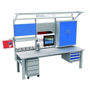 Detall Heavy Duty <strong>Home</strong> Workbench Metal Garage Workbench Industrial <strong>Work</strong> <strong>Table</strong> - Product Image 1