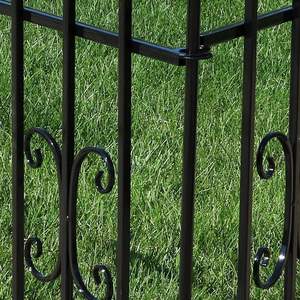 Mampara Metálica para Privacidad - Barandilla Decorativa de Hierro Forjado para <span class=keywords><strong>Cerramiento</strong></span> de Patio Trasero - Product Image 3
