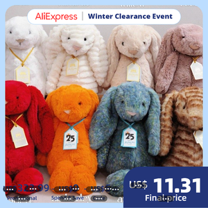 Jelly Catezbaby Uk - Muñeco de conejo adorable de algodón PP, peluche corto súper suave, Velo Hopps Conny <span class=keywords><strong>Bos</strong></span>, cara de tigre de paja rizada - Product Image 2