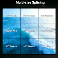 Jode su geçirmez açık UHD 8K GOB ince sabit Pantallas dış Video duvar paneli reklam 3D Led ekran Billboard olay için