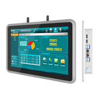 Monitor de PC Táctil Industrial Todo en Uno, Capacitancia GFF, Pantalla LCD de 12 y 21.5 Pulgadas para Montaje en Pared