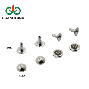 Phần Túi Đinh Tán 7 Mm Nickel Mạ Túi Chân Brass Nấm Đầu Đinh Tán Cho Da Vành Đai - Product Image 2