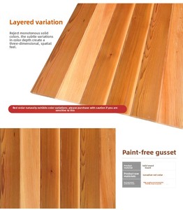 Meilleures ventes d'usine : Panneau mural <span class=keywords><strong>en</strong></span> cèdre rouge ou autres matériaux de panneau pour la décoration extérieure et intérieure - Product Image 4